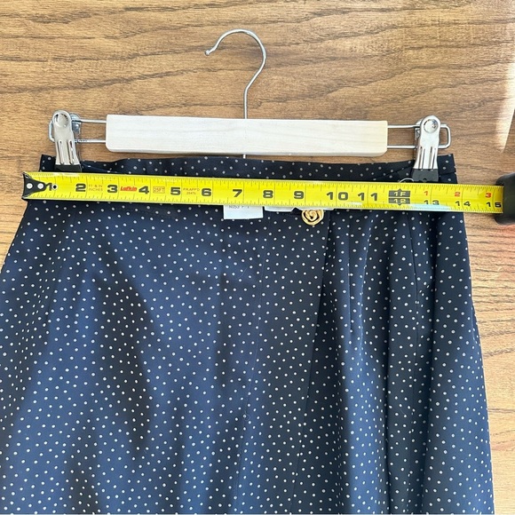 NWOT Miss Sophisticates by Pendleton A Line Midi Skirt Navy Sz 8 Vintage - Picture 7 of 8
